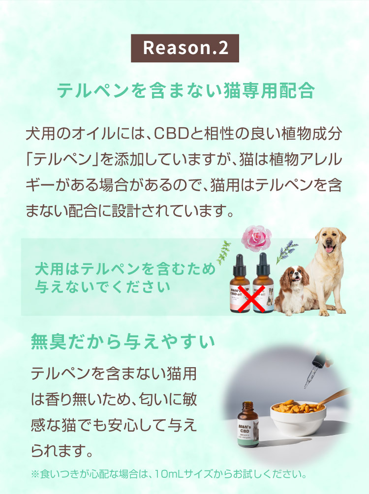 M&N's CBD 獣医師推奨 理由2 テルペン配合【犬用CBDオイル】M&Ns(エムアンドエヌズ）CBD ペット用 オイル 犬用 100mg CBDオイル ペットグッズ ペットフード ドッグフード アイソレート 犬 猫 動物 カンナビジオール リラックス ストレス 健康 ペット用品 国内製造 国産 老犬 ケア 関節 車酔い てんかん 健康 分離不安 シニア犬 関節　mctオイル お試し サプリメント 夜泣き 介護用品 介護